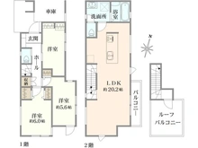 【東京都/練馬区三原台】練馬区三原台1丁目新築戸建・B号棟 間取り図