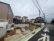 【埼玉県/さいたま市見沼区東大宮】さいたま市見沼区東大宮2丁目　新築戸建　1号棟 現地（建築前）：全2棟/手前側