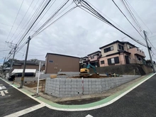 【埼玉県/さいたま市見沼区東大宮】さいたま市見沼区東大宮2丁目　新築戸建　2号棟 現地（建築前）：全2棟/手前側