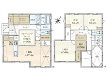 【埼玉県/上尾市壱丁目北】上尾市壱丁目北　中古戸建 間取り図