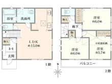 【東京都/立川市若葉町】立川市若葉町3丁目　戸建 間取り図