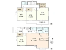 【東京都/武蔵村山市学園】武蔵村山市学園4丁目　新築戸建　A号棟 間取り図