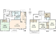 【東京都/八王子市城山手】八王子市城山手1丁目 間取り図