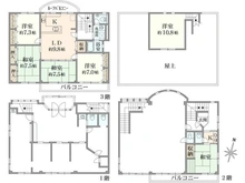 【東京都/羽村市神明台】羽村市神明台3丁目　戸建 間取り図