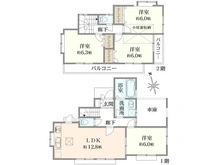 【東京都/立川市西砂町】立川市西砂町3丁目　戸建 間取り図