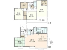 【東京都/日野市日野本町】日野市日野本町6丁目　新築戸建 間取り図