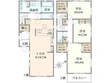 【神奈川県/川崎市多摩区生田】グランエクセラ生田4丁目　新築戸建　3号棟 間取り図