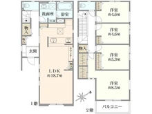【神奈川県/川崎市多摩区生田】グランエクセラ生田4丁目 新築戸建 4号棟 間取り図