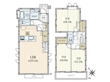 【東京都/日野市大字日野】日野市大字日野　戸建 間取り図