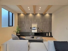 【東京都/文京区本駒込】文京区本駒込二丁目　新築戸建 リビング・ダイニング