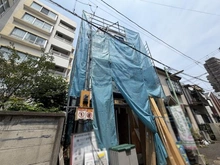 【東京都/品川区中延】品川区中延一丁目　新築戸建 建築中の外観