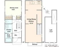 【東京都/品川区二葉】品川区二葉2丁目 戸建 間取り図