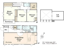 【東京都/品川区旗の台】ファインコート洗足 間取り図