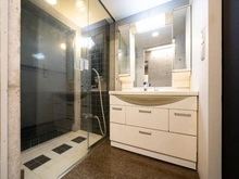 【東京都/板橋区常盤台】板橋区常盤台2丁目　中古戸建 洗面化粧台：（左）シャワー