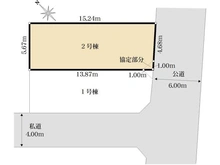 【東京都/足立区新田】足立区新田1丁目　新築戸建2号棟 区画図