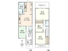 【京都府/京都市上京区竹屋町通千本東入】京都市上京区竹屋町通千本東入主税町 間取り図