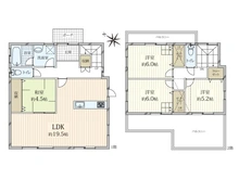【兵庫県/神戸市西区桜が丘西町】神戸市西区桜が丘西町4丁目　中古戸建 間取り図