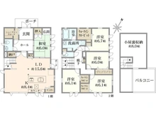 【神奈川県/横浜市泉区岡津町】泉区岡津町　中古一戸建 間取り図