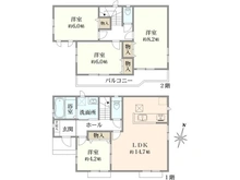 【神奈川県/大和市福田】大和市福田5丁目　新築戸建　B号棟 間取り図