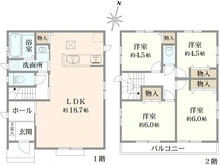 【神奈川県/大和市福田】大和市福田5丁目　新築戸建　C号棟 間取り図