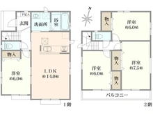 【神奈川県/大和市福田】大和市福田5丁目　新築戸建　F号棟 間取り図