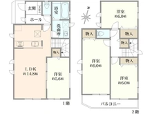 【神奈川県/大和市福田】大和市福田5丁目　新築戸建　G号棟 間取り図