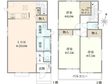 【神奈川県/大和市福田】大和市福田5丁目　新築戸建　K号棟 間取り図