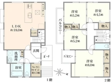 【神奈川県/横浜市戸塚区深谷町】戸塚区深谷町　新築戸建A号棟 間取り図