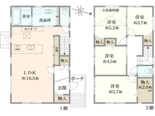 【神奈川県/横浜市戸塚区深谷町】戸塚区深谷町　新築戸建C号棟 間取り図