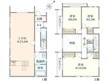 【神奈川県/横浜市旭区川島町】旭区川島町　中古一戸建 間取り図