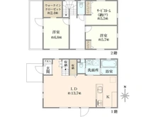【神奈川県/横浜市戸塚区下倉田町】戸塚区下倉田町　中古注文住宅 間取り図