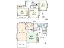 【東京都/町田市三輪緑山】町田市三輪緑山4丁目　戸建 間取り図