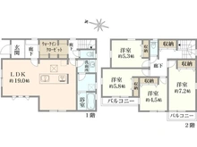 【神奈川県/横浜市緑区いぶき野】緑区いぶき野　新築戸建 間取り図