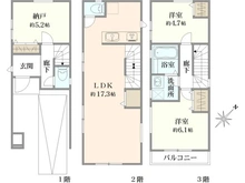 【神奈川県/横浜市旭区二俣川】旭区二俣川2丁目　中古戸建 間取り図