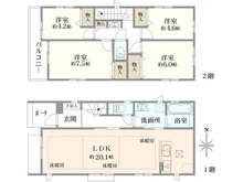 【神奈川県/藤沢市湘南台】藤沢市湘南台3丁目　新築戸建　B号棟 間取り図
