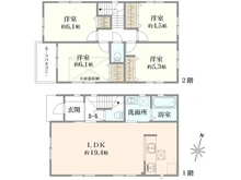 【神奈川県/横浜市旭区南希望が丘】旭区南希望が丘　新築戸建　1号棟 間取り図