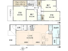 【神奈川県/横浜市磯子区杉田】磯子区杉田2丁目　新築戸建　2号棟 間取り図
