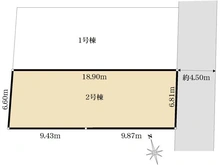 【神奈川県/横浜市瀬谷区二ツ橋町】瀬谷区二ツ橋町　新築戸建　B号棟 区画図