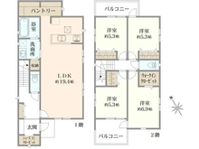 【神奈川県/横浜市旭区笹野台】旭区笹野台3丁目　新築戸建 間取り図
