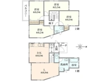 【神奈川県/横浜市旭区笹野台】旭区笹野台1丁目　中古注文住宅 間取り図