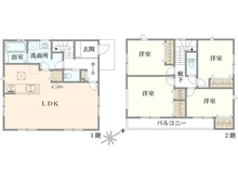 【神奈川県/横浜市旭区笹野台】旭区笹野台4丁目 新築戸建 間取り図