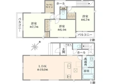 【神奈川県/横浜市旭区上白根町】旭区上白根町 新築戸建2号棟 間取り図