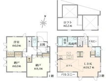 【神奈川県/横浜市保土ケ谷区上菅田町】保土ヶ谷区上菅田町　中古注文住宅 間取り図