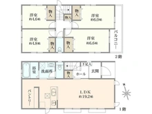 【神奈川県/横浜市瀬谷区二ツ橋町】瀬谷区二ツ橋町　新築戸建　B号棟 間取り図