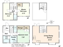 【東京都/江東区冬木】江東区冬木戸建て 間取り図