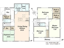 【千葉県/千葉市中央区星久喜町】千葉市中央区星久喜町　新築戸建 間取り図