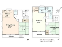 【千葉県/八千代市高津】八千代市高津　中古戸建 間取り図