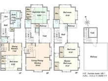 【東京都/江戸川区南葛西】江戸川区南葛西六丁目　中古戸建 間取り図