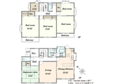 【千葉県/千葉市稲毛区小深町】千葉市稲毛区小深町　中古戸建 間取り図