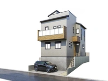 【千葉県/千葉市花見川区検見川町】千葉市花見川区検見川町五丁目　新築戸建 完成予想図：図面を基に描き起したもので、実際とは多少異なる場合があります。